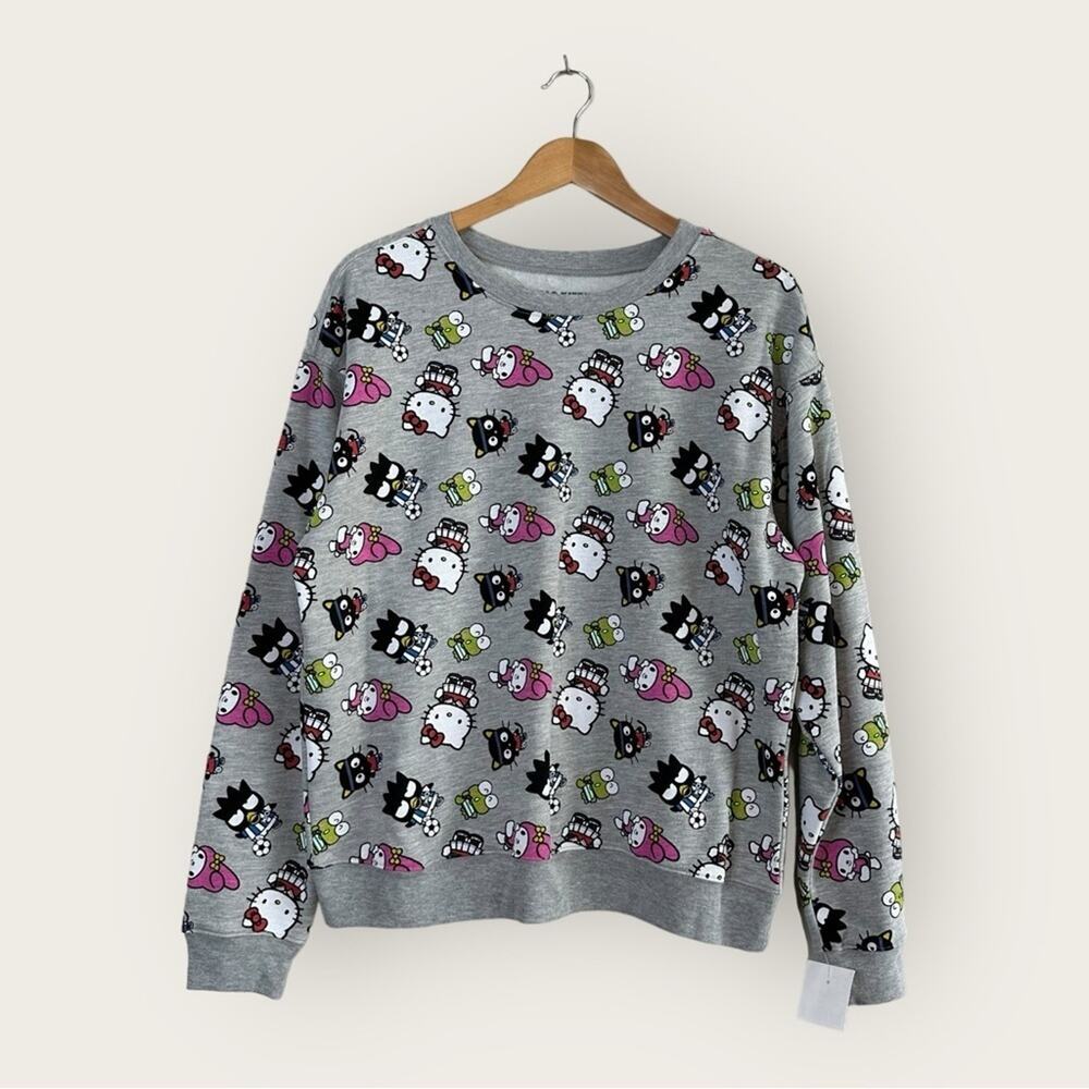 NWT | Hybrid Apparel | Sanrio Hello Kitty & Friends Sweatshirt | Gray | Large - Picture 1 of 8